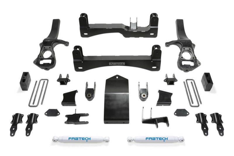 Fabtech 19-21 GM K1500 P/U 6in Basic Sys w/Perf Shks - My Store
