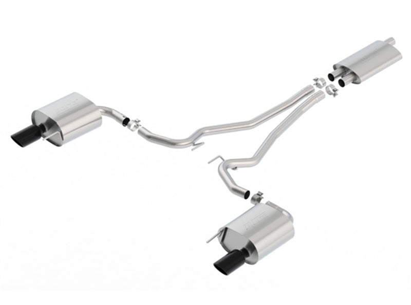 Borla 15-17 Ford Mustang EcoBoost 2.3L EC-Type Cat Back Single Round 4.0in OD 9.5in L Tips Exhaust - My Store