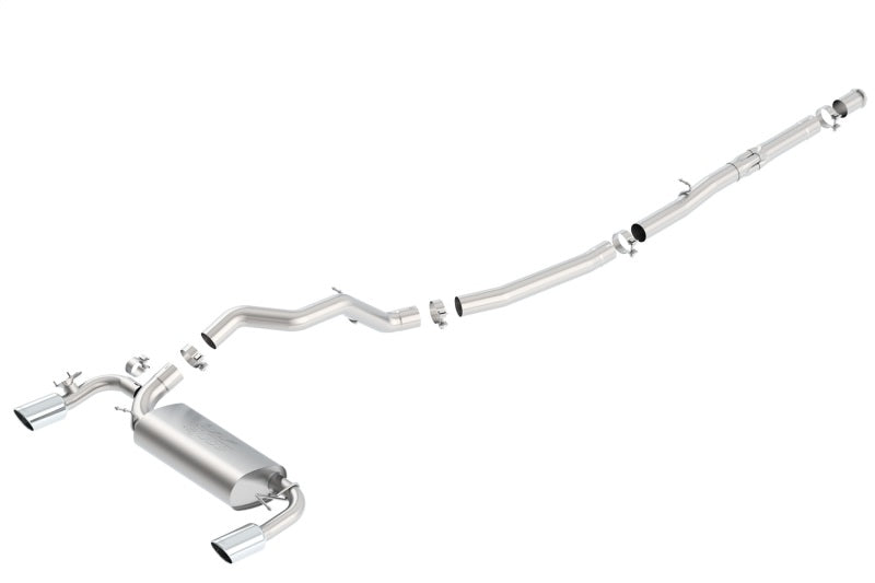Borla 16-17 Ford Focus RS 2.3L MT Round Angle-Cut Tips Split Rear Exit ATAK Catback Exhaust - My Store