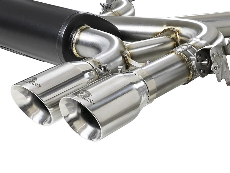 aFe MACHForce XP Exhausts Cat-Back SS 21 BMW M2 Competition L6-3.0L w/Polished Tips - Mammoth Racing -