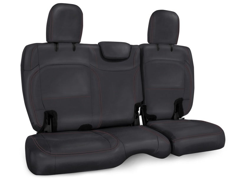 PRP 2018+ Jeep Wrangler Jl/2 door Rear Bench Cover - Black with Red Stitching - Mammoth Racing -