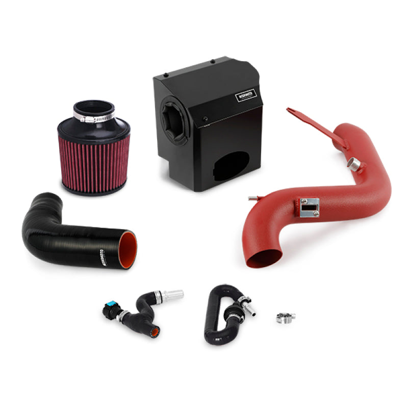 Mishimoto 2016 Ford Fiesta ST 1.6L Performance Air Intake Kit - Wrinkle Red - Mammoth Racing -