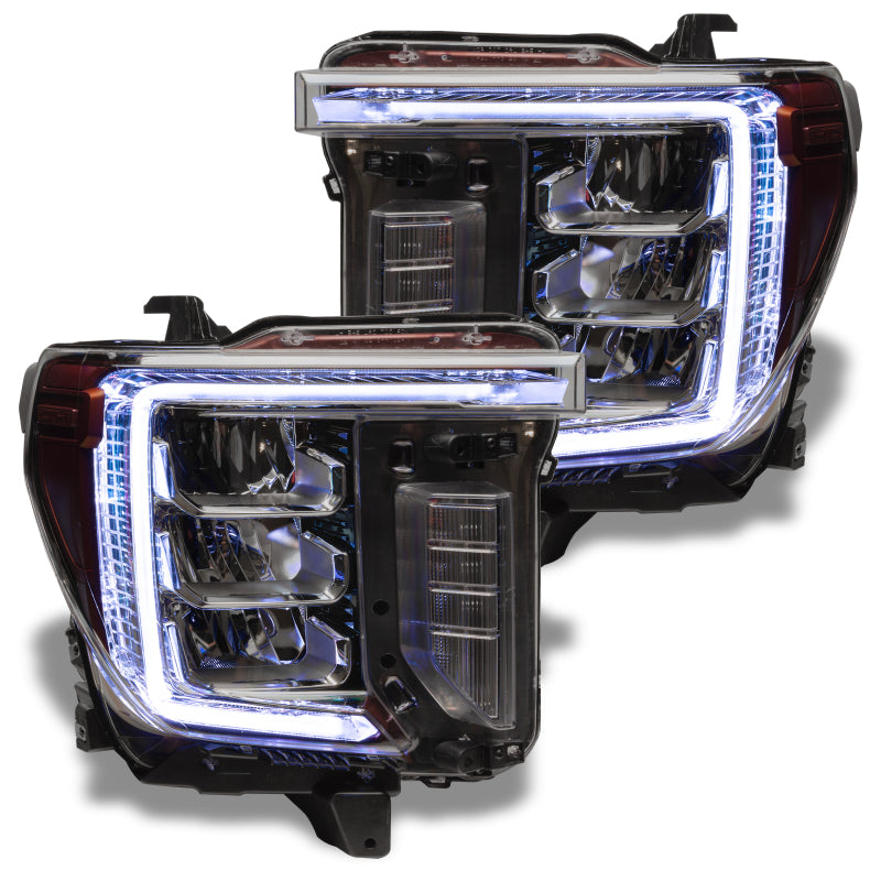 Oracle 20-21 GMC Sierra 2500/3500 HD RGB+W Headlight DRL Upgrade Kit - ColorSHIFT 2 - Mammoth Racing -