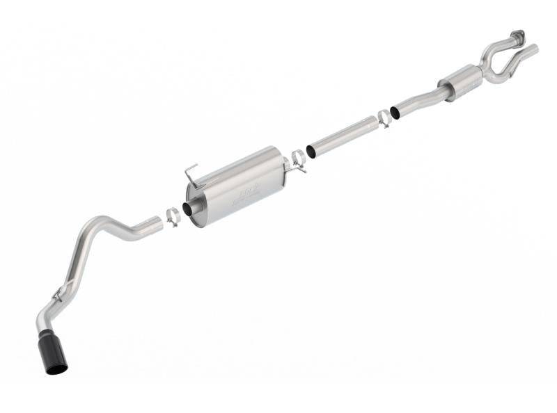 Borla S-Type Cat-Back 17-19 Ford F-250/350 Super Duty Side Exit Exhaust - Black Chrome Tip - Mammoth Racing -