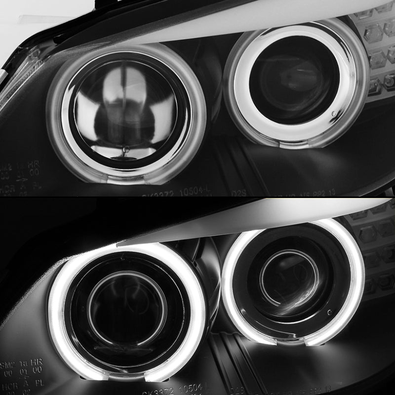Spyder BMW E60 5-Series 04-07 Projector Halogen Model- CCFL Halo Blk PRO-YD-BMWE6004-CCFL-BK - Mammoth Racing -