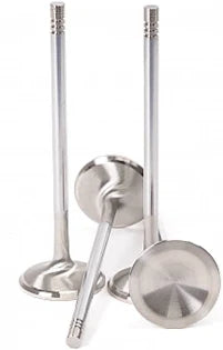 GSC P-D Toyota Supra/BMW Z4 B58 Chrome Polished 28.5mm Head Exhaust Valve - Set of 12 - GT3 Racing