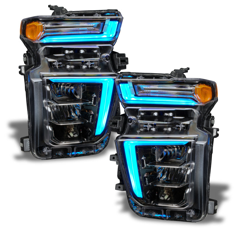 Oracle 20-21 Chevy Silverado HD 2500 RGB+W Headlight DRL Upgrade Kit - ColorSHIFT w/o Controller - Mammoth Racing -