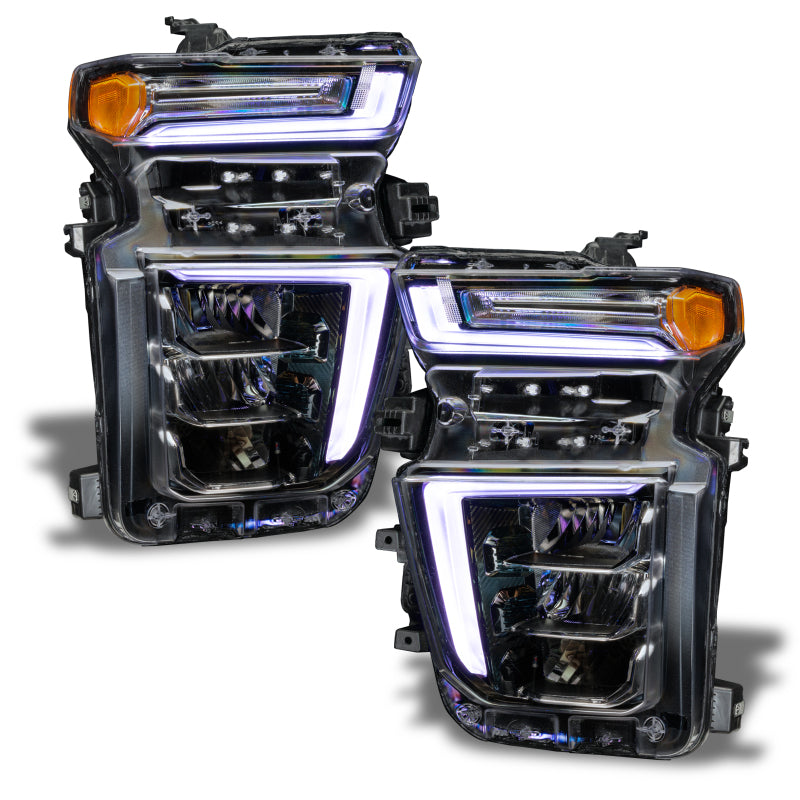 Oracle 20-21 Chevy Silverado HD 2500 RGB+W Headlight DRL Upgrade Kit - ColorSHIFT w/o Controller - Mammoth Racing -