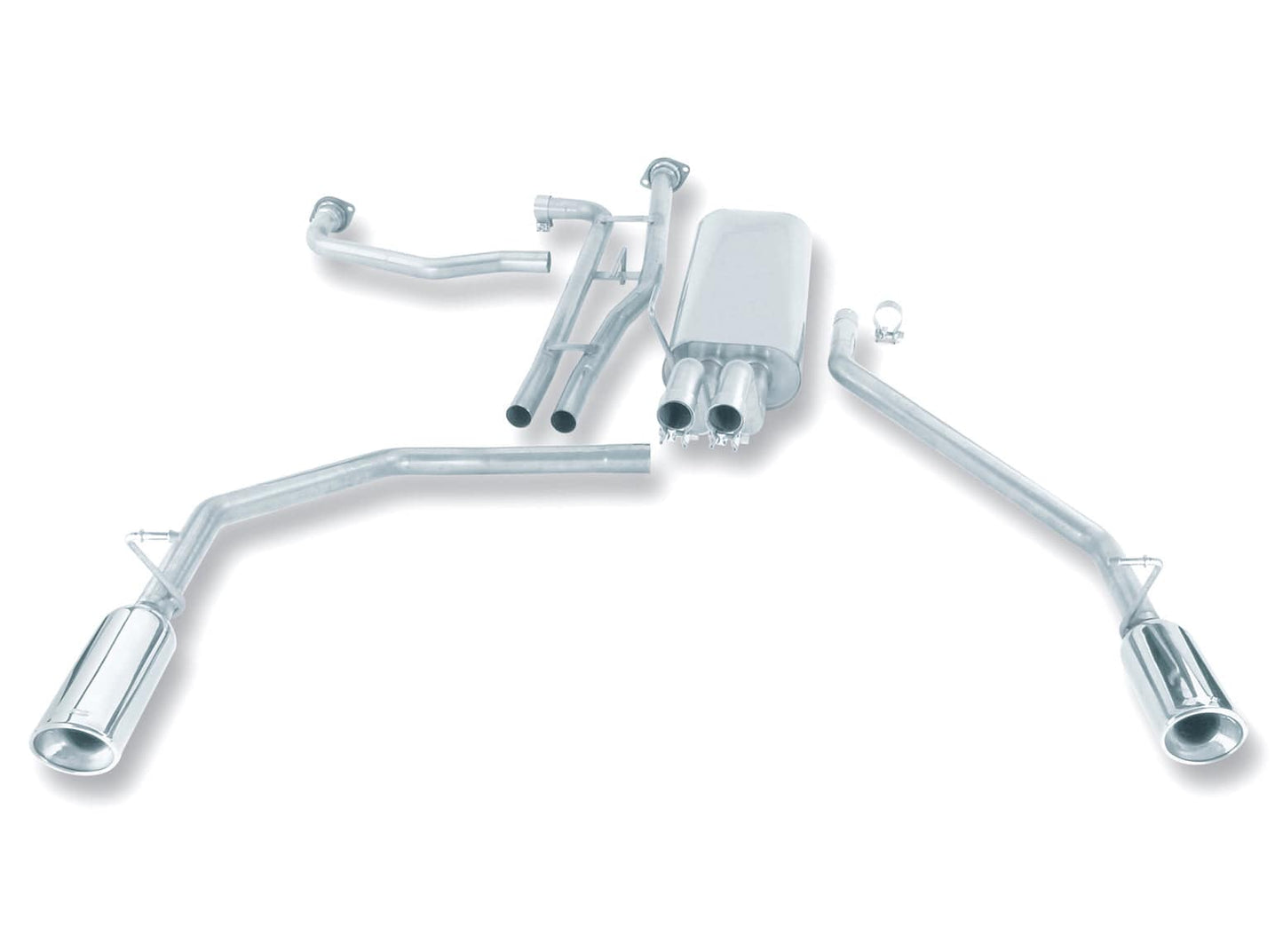 Borla 04-15 Nissan Titan 5.6L-V8 2&4WD Catback Exhaust System - Mammoth Racing -