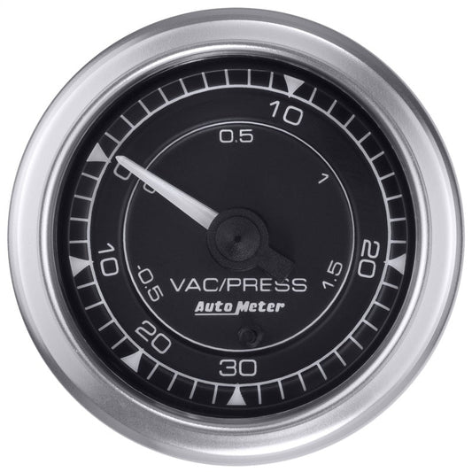Autometer Chrono 2-1/16in 30inhg-30psi Vaccum/Boost Gauge - My Store
