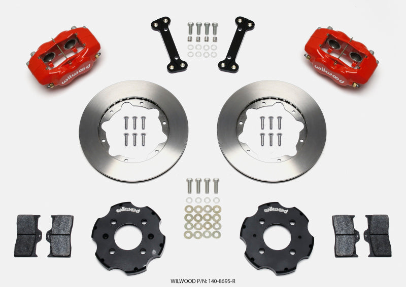 Wilwood Forged Dynalite Front Hat Kit 11.00in Red Integra/Civic w/Fac.240mm Rtr - My Store