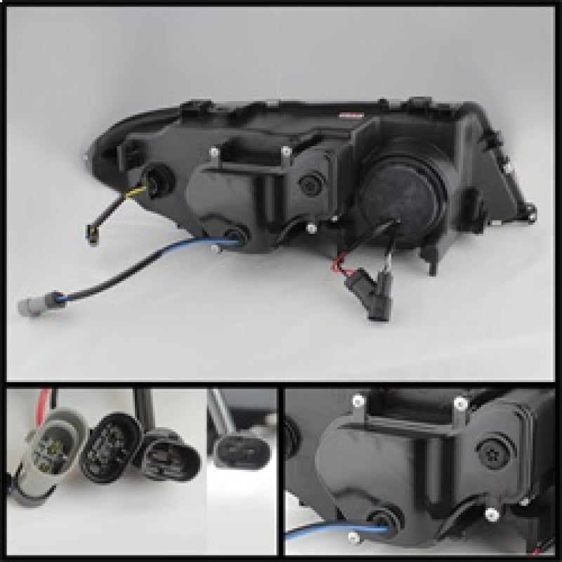 Spyder BMW E46 3-Series 04-06 2 DR Projector Halogen Model- LED Halo Smke PRO-YD-BMWE4604-2DR-HL-SM - Mammoth Racing -