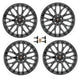 Ford Racing 15-16 Mustang GT 19X9 and 19X9.5 Wheel Set with TPMS Kit - Matte Black - Mammoth Racing -