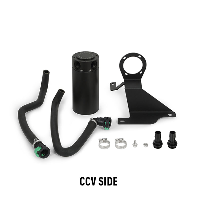 Mishimoto 11-14 Ford F-150 EcoBoost 3.5L Baffled Oil Catch Can Kit - Black - Mammoth Racing -