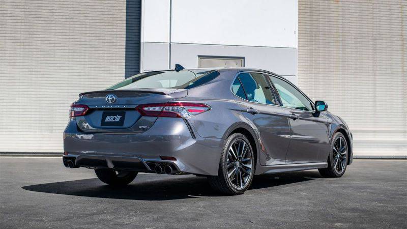 Borla 18-22 Toyota Camry XSE 2.5L i4 AT/MT FWD / 4DR S-TYPE Cat Back Exhaust (Black Chrome) - Mammoth Racing -