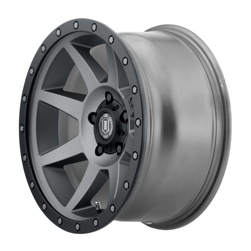 Icon Rebound 17x8.5 5x4.5 0mm Offset 4.75in BS 71.5mm Bore Titanium Wheel - Mammoth Racing -
