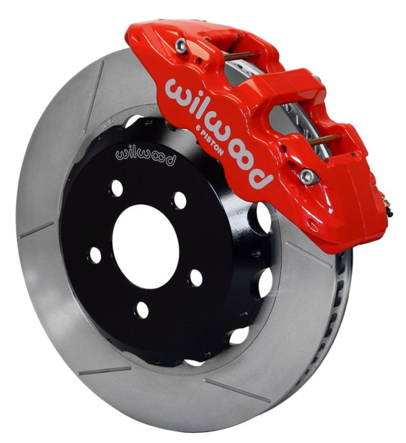 Wilwood Aero6 Front Hat Kit 14.00 Red 2016-Up Camaro w/Lines - My Store