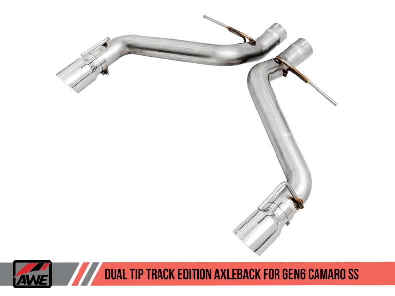AWE Tuning 16-19 Chevrolet Camaro SS Axle-back Exhaust - Track Edition (Chrome Silver Tips) - My Store