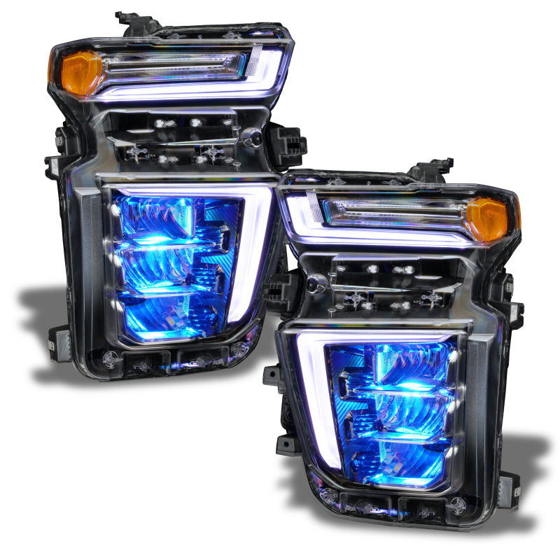 Oracle 20-21 Chevy Silverado HD 2500/3500 RGB Headlight Demon Eye Kit - ColorSHIFT w/o Controller - Mammoth Racing -