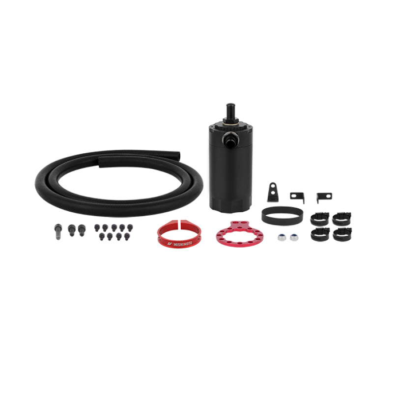 Mishimoto Universal Baffled Oil Catch Can - Red - Mammoth Racing -