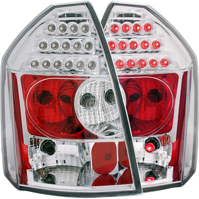 ANZO 2005-2007 Chrysler 300C LED Taillights Chrome - Mammoth Racing -