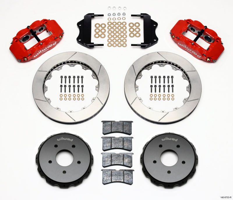 Wilwood Narrow Superlite 6R Front Hat Kit 13.06in Red 2004-2006 Pontiac GTO - My Store