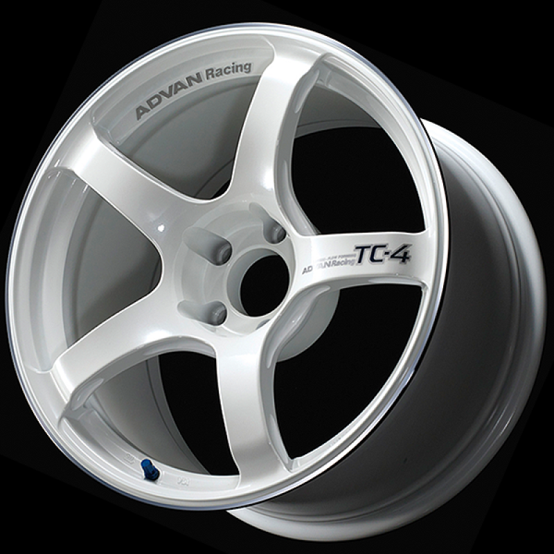 Advan TC4 17x9.0 +63 5-114.3 Racing White Metallic & Ring Wheel - My Store