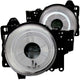 ANZO 2007-2013 Toyota Fj Cruiser Projector Headlights w/ Halo Chrome - Mammoth Racing -