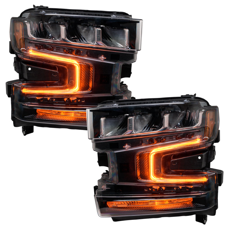 Oracle 19-21 Chevy Silverado 1500 RGB+W Headlight DRL Upgrade Kit - ColorSHIFT 2 - Mammoth Racing -