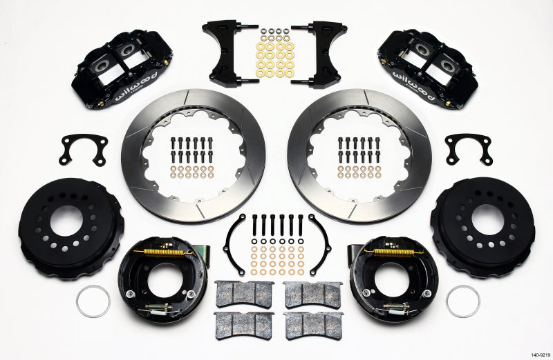 Wilwood Narrow Superlite 4R Rear P-Brk Kit 12.88in Big Ford New Style 2.50in Offset - My Store