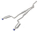 aFe POWER Takeda 16-17 Lexus IS200t L4-2.0L (t) 2.5in-3in 304 SS CB Exhaust w/ Blue Tip - Mammoth Racing -