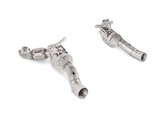 Akrapovic 16-17 Ferrari 488 GTB/488 Spyder Link Pipe Set w/ Cat (SS)