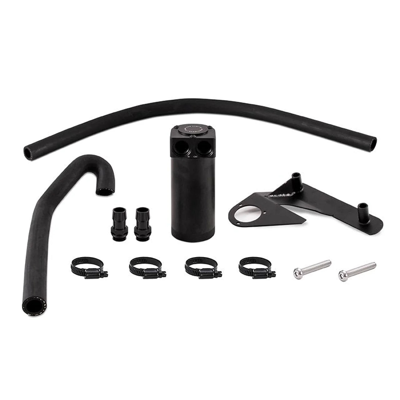 Mishimoto 16+ Nissan Titan XD Baffled Oil Catch Can Kit - Black - Mammoth Racing -