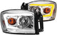 Anzo 06-09 Dodge RAM 1500/2500/3500 Headlights Chrome Housing/Clear Lens (w/Switchback Light Bars) - Mammoth Racing -