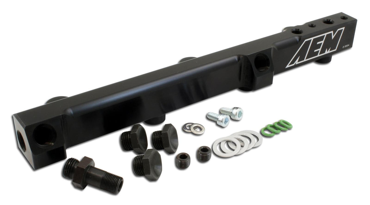 AEM 90-93 Accord Dx/lx/se/ex & 92-01 Prelude S/Si/Si Vtec Black Fuel Rail - My Store