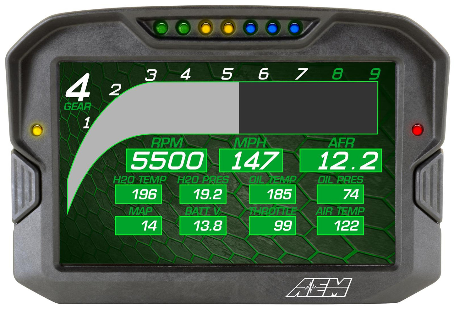 AEM Cd-7 Non Logging Race Dash Carbon Fiber Digital Display (can Input Only) - My Store