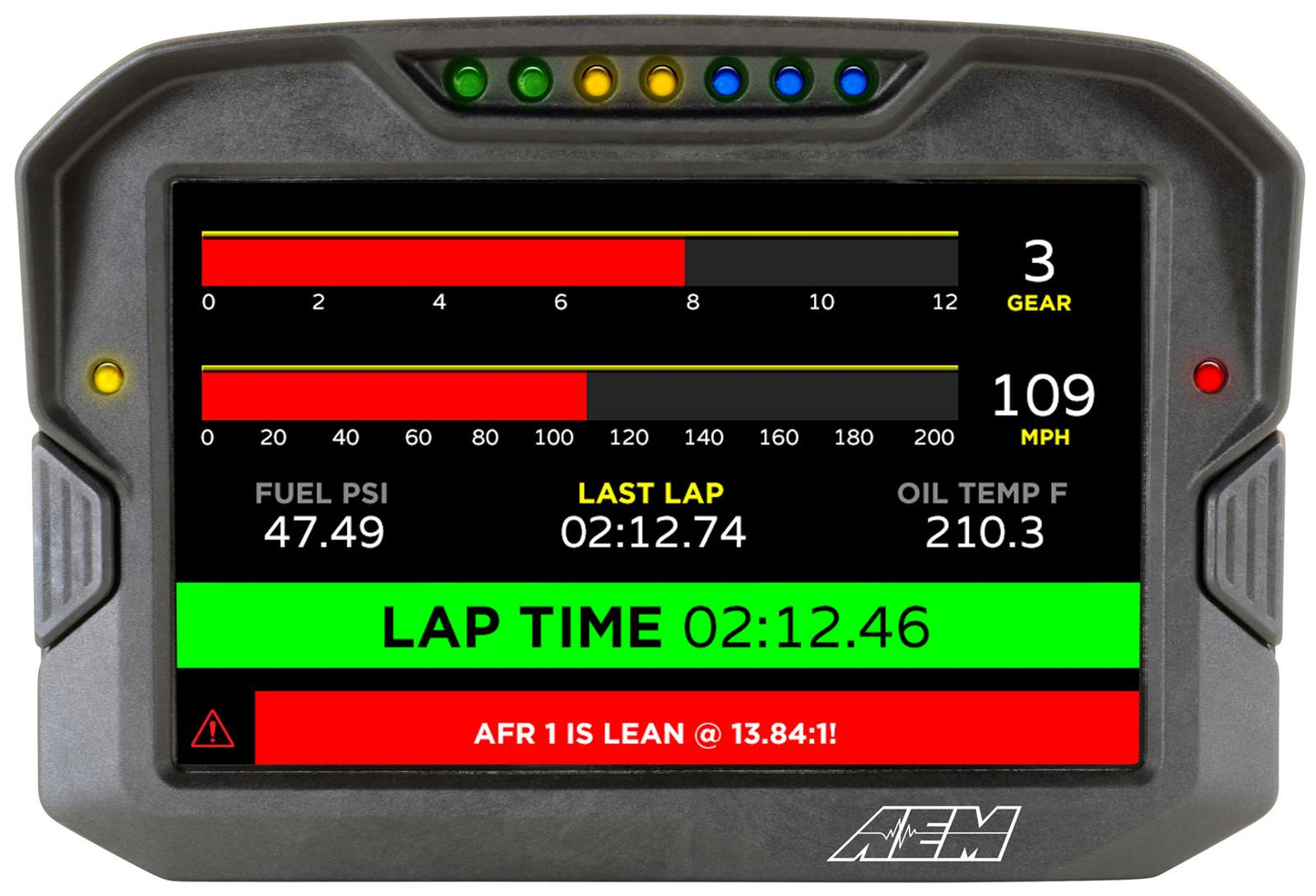 AEM Cd-7 Non Logging Race Dash Carbon Fiber Digital Display (can Input Only) - My Store