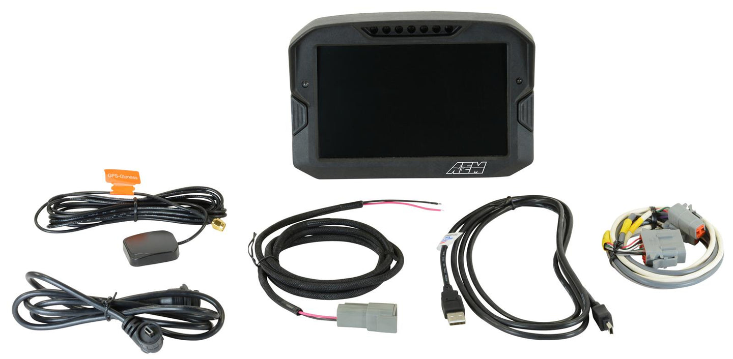 AEM Cd-7 Logging GPS Enabled Race Dash Carbon Fiber Digital Display w/o VDM (can Input Only) - My Store