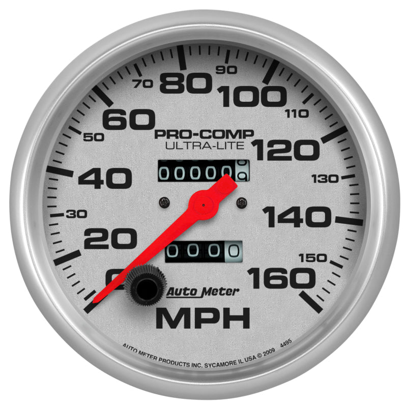 Autometer Speedometer 5in - 160 MPH Mechanical Ultra- Lite - My Store