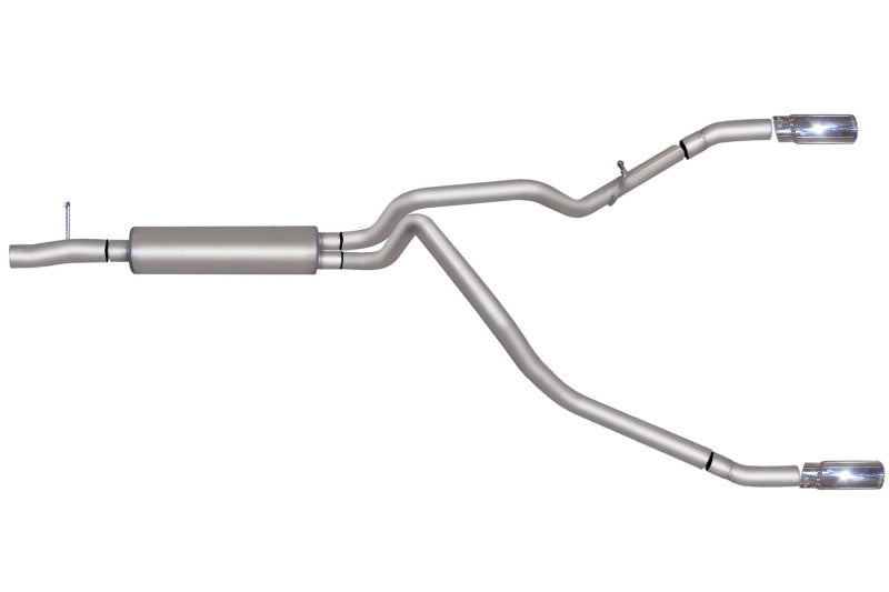 Gibson 05-06 Ford F-250 Super Duty King Ranch 6.8l 2.5in Cat-Back Dual Split Exhaust - Stainless - Mammoth Racing -
