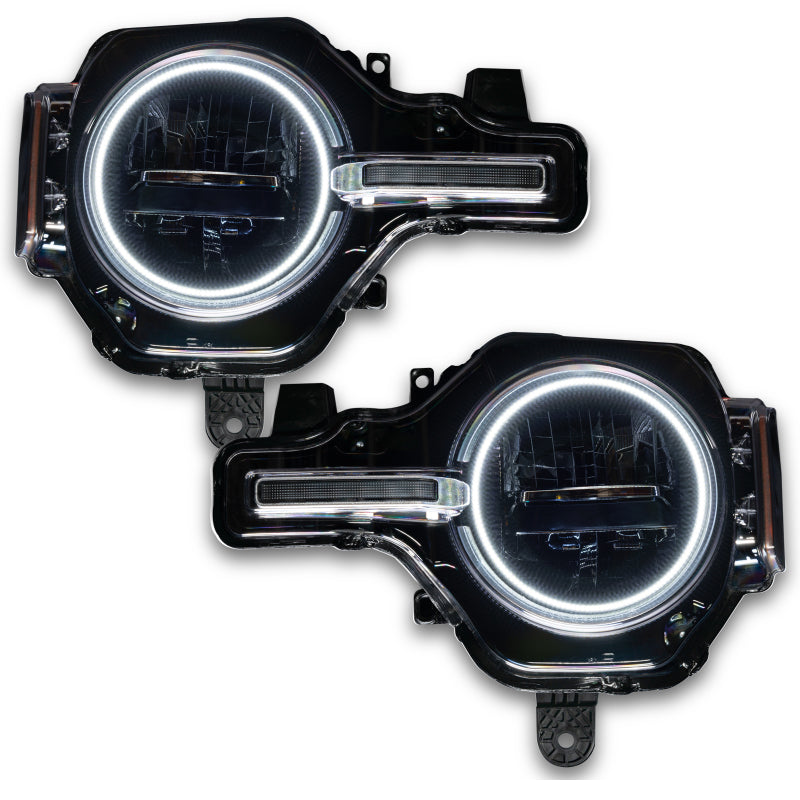 Oracle 2021 Ford Bronco Base Headlight LED Halo Kit - White - Mammoth Racing -