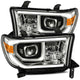 AlphaRex 07-13 Toyota Tundra PRO-Series Projector Headlights Plank Style Chrome w/Activation Light - Mammoth Racing -