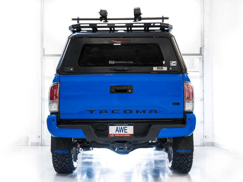 AWE 2016-2022 Toyota Tacoma 0FG Exhaust with BashGuard - No Tips - My Store