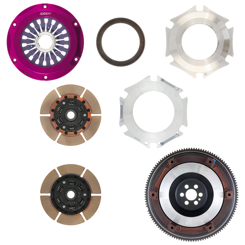 Exedy 1999-2002 Nissan Skyline GTR L6 Hyper Twin Cerametallic Clutch Sprung Center Disc Pull Type - Mammoth Racing -