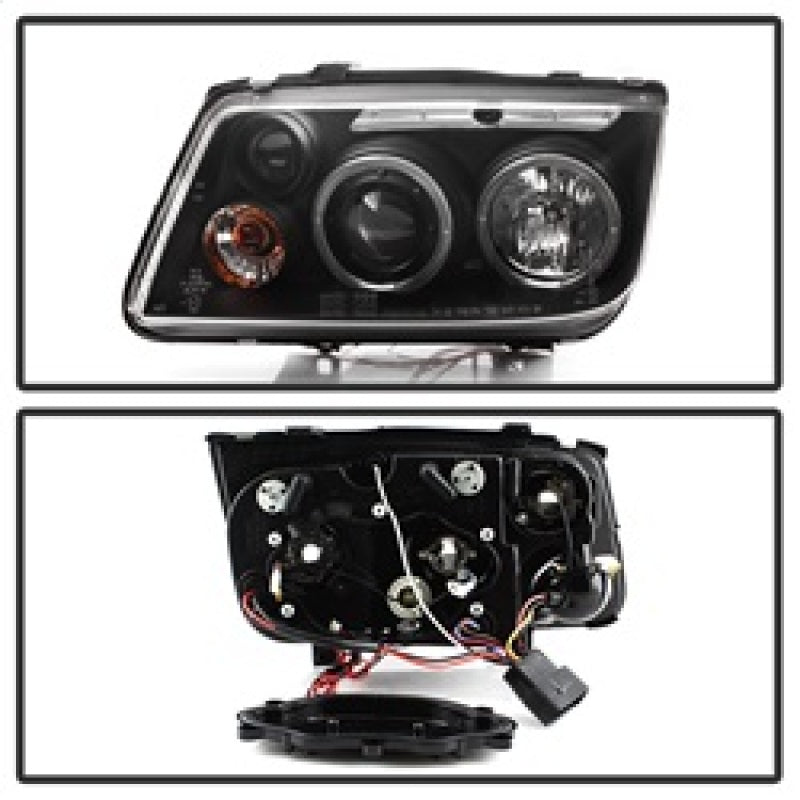 Spyder Volkswagen Jetta 99-05 Projector HeadlightsLED Halo Blk PRO-YD-VJ99-HL-BK - Mammoth Racing -