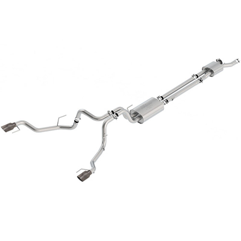 Ford Racing 2017 F150 Raptor 3.5L Touring Cat-Back Exhaust System Dual Rear Exit w/Carbon Fiber Tips - Mammoth Racing -