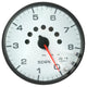 Autometer Spek-Pro Gauge Tachometer 5in 8K Rpm W/Shift Light & Peak Mem White/Black - My Store