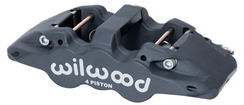 Wilwood Caliper-Aero4-R/H - Black Anodize 1.88/1.62in Pistons 1.25in Disc - Mammoth Racing -