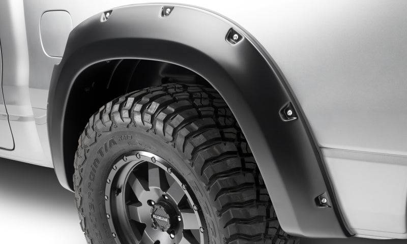 Bushwacker 19-22 Ram 1500 (Excl. Rebel/TRX) 76.3 & 67.4in Bed Pocket Style Flares 4pc Set - Black - Mammoth Racing -