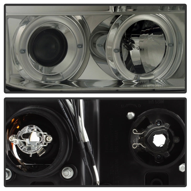 Spyder Toyota Tundra 07-13 Projector Headlights LED Halo LED Smke PRO-YD-TTU07-HL-SM - Mammoth Racing -